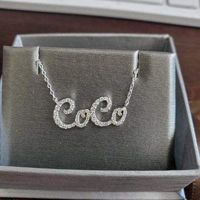 Personalized Shiny Diamond Name Necklace