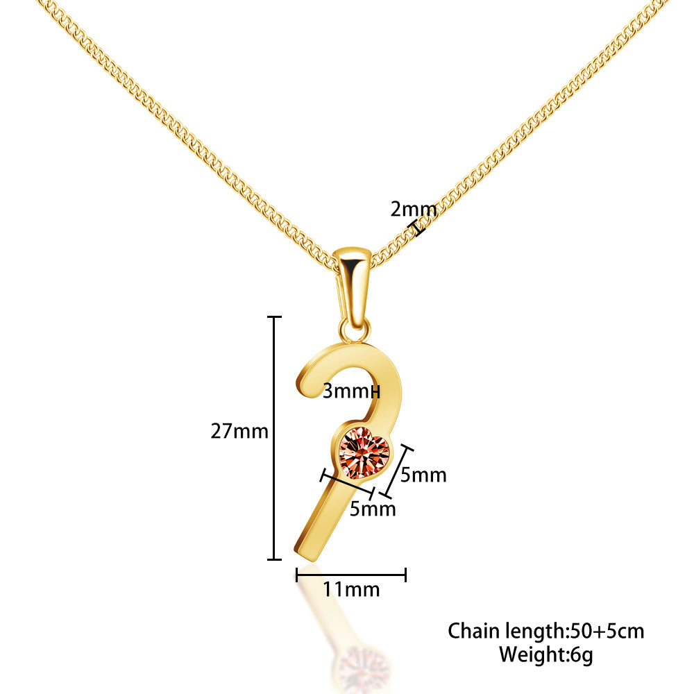 Mother's Day GIft cane necklace with birthstone