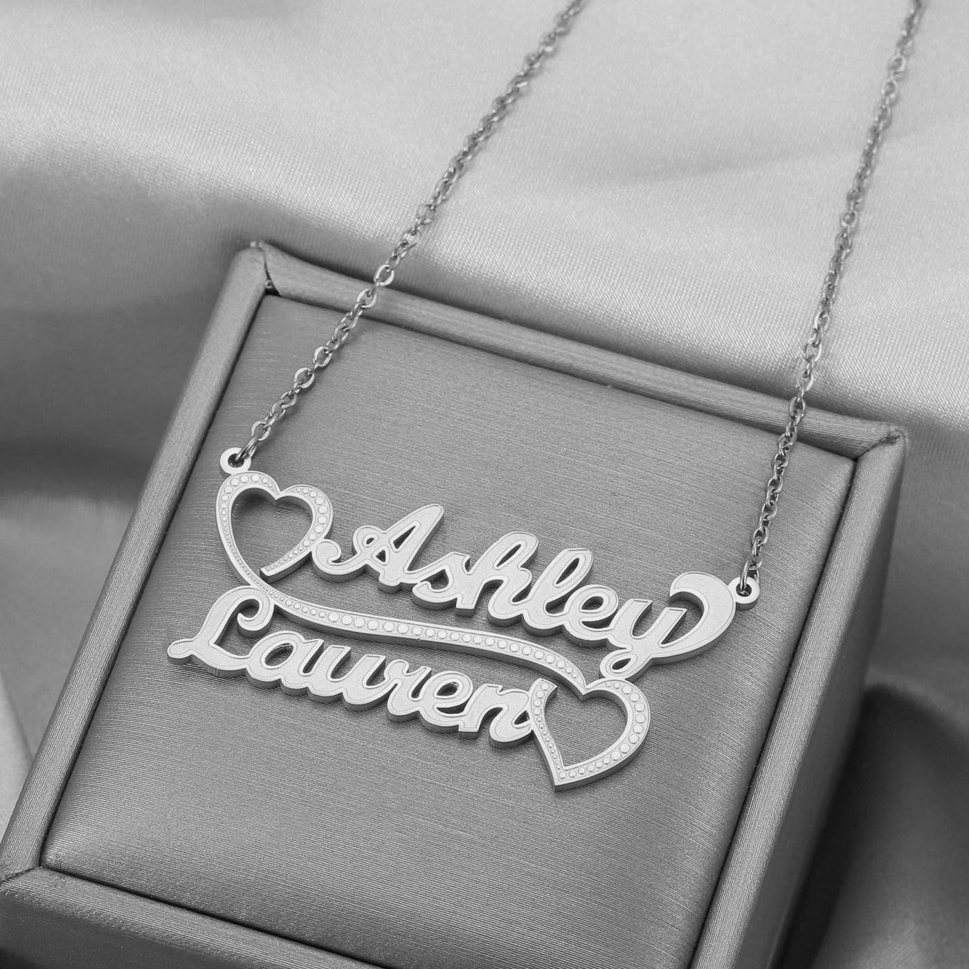 Mother's Day Gift Love Couple Name Necklace