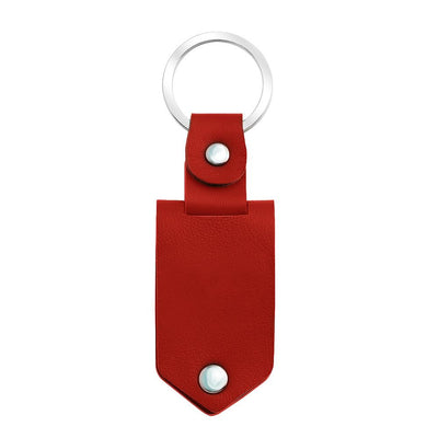 Mother's Day Gift Custom Photo cowhide Leather Keychain