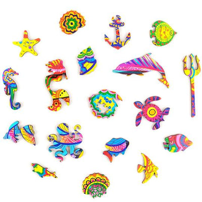 Wooden Jigsaw Puzzle Shining Fish
