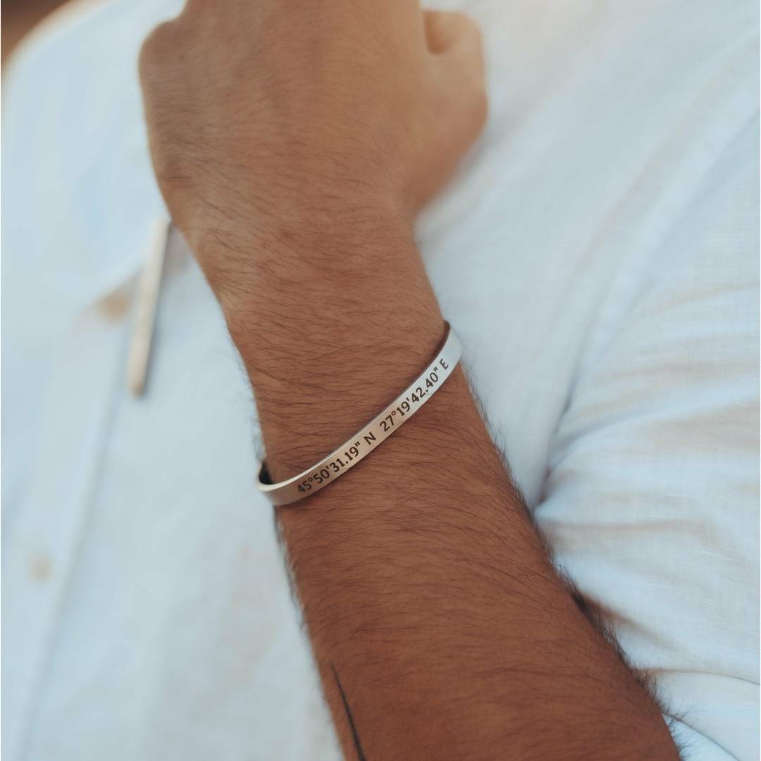 Christmas Gift-Bracciale Personalizzato Rigido