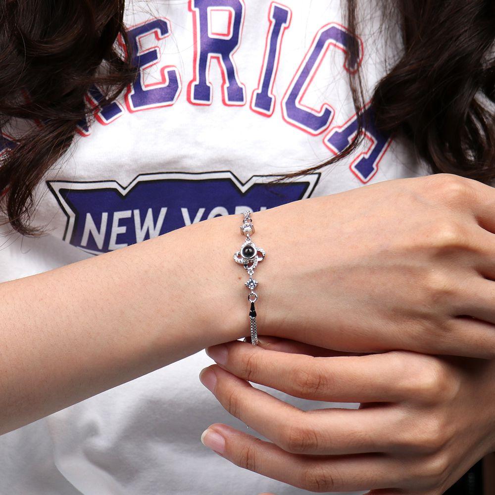 Mother's Day Gift Best Friends Forever-Personalized Photo Projection Bracelet For Girl