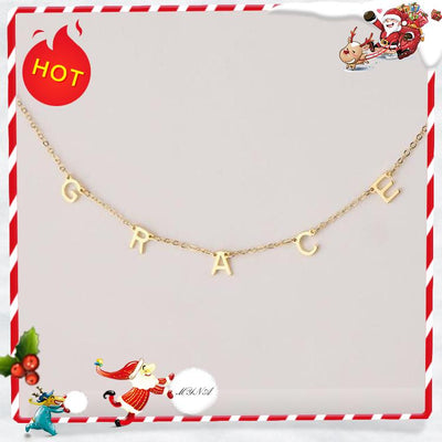 Mother's Day Gift A to Z Initial Choker Necklace Personalized Letter Name Necklace