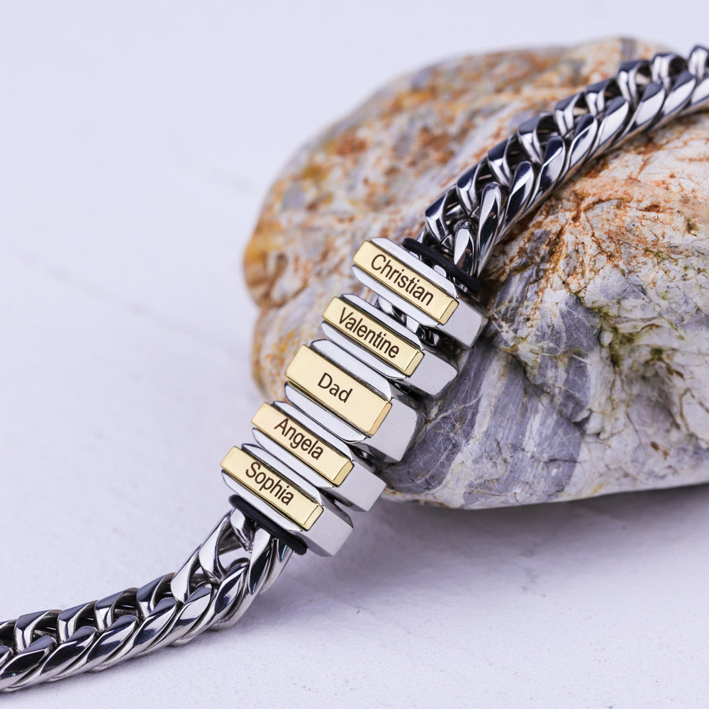 Family Men's Bracelet With Beads