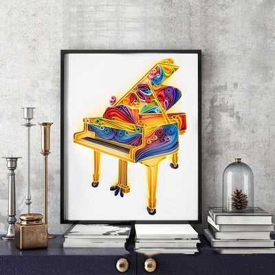 Paper Filigree painting Kit- Piano