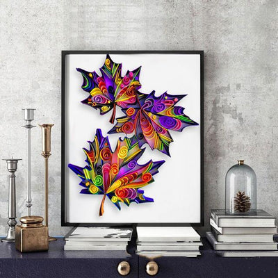 Paper Filigree painting Kit- Maple Leaf