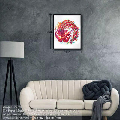 Paper Filigree painting Kit - Phoenix