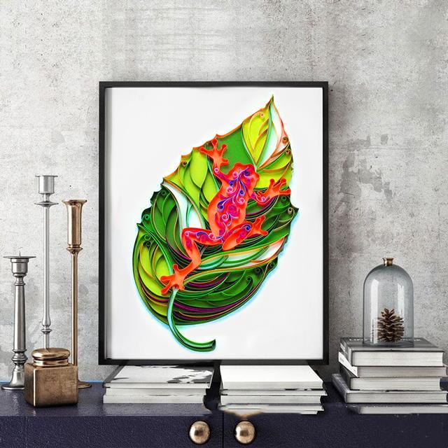 Paper Filigree painting Kit- Frog