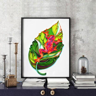 Paper Filigree painting Kit- Frog