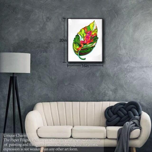 Paper Filigree painting Kit- Frog