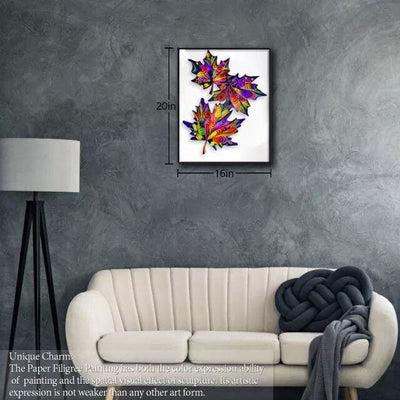 Paper Filigree painting Kit- Maple Leaf