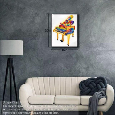 Paper Filigree painting Kit- Piano