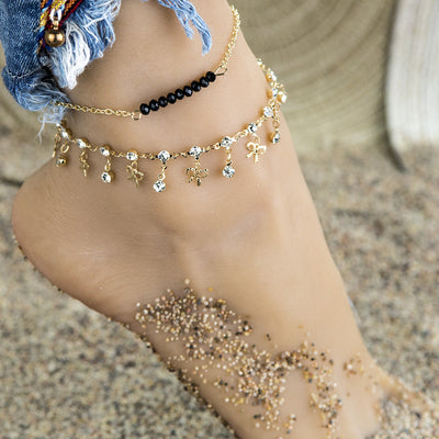 Mother's Day Gift Boho Bow Knot Charm Anklet Summer Beach Anklet Bracelet for Women Girls