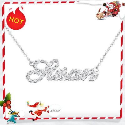 Mother's Day Gift Sparkling Diamond Personlized Name Necklace