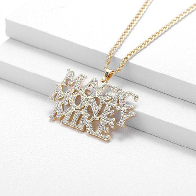 Mother's Day Gift Sparkling Multi Name Necklace