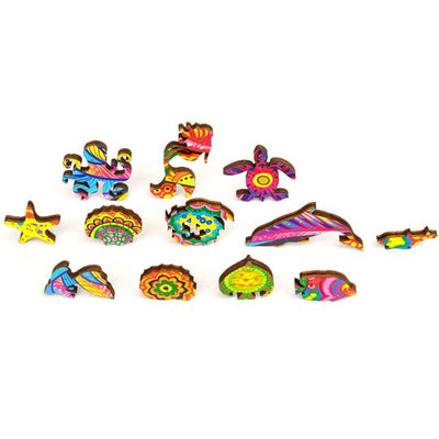 Wooden Jigsaw Puzzle Shining Fish