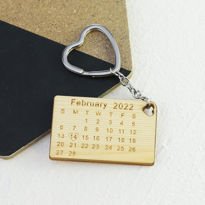 Mother's day Gift Personalized Date Calendar Keychain