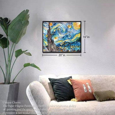 Paper Filigree painting Kit - Starry Sky