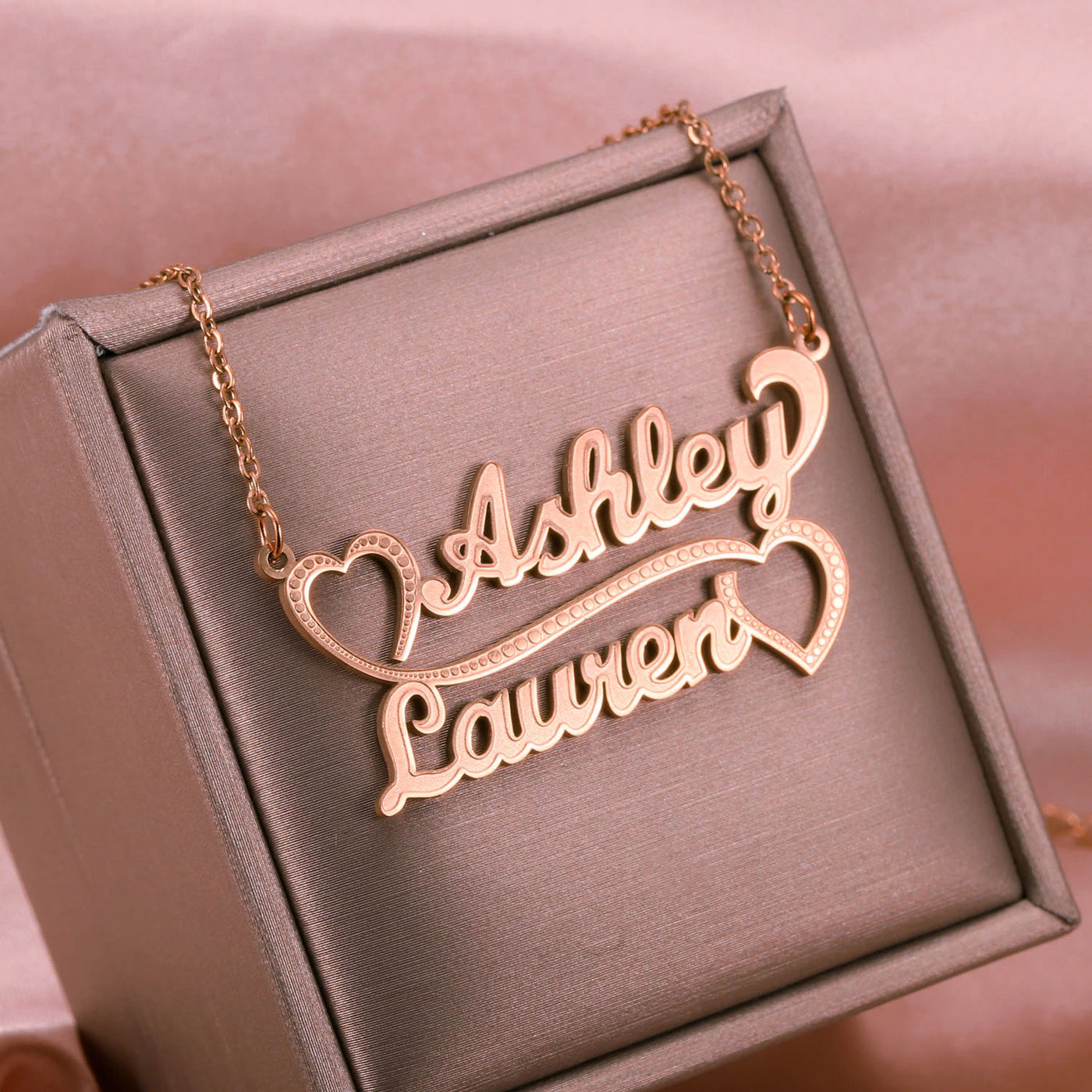 Mother's Day Gift Love Couple Name Necklace