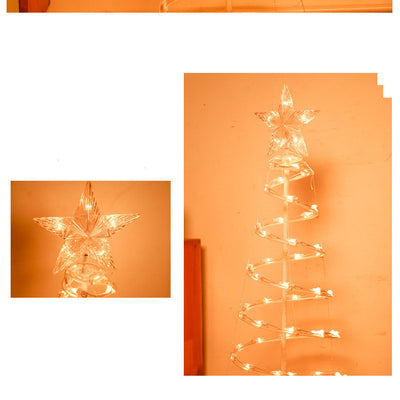 2022 New Style LED Spiral Christmas Tree Light Christmas Spiral Tree Indoor And Outdoor Decoration Lights