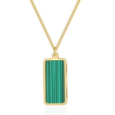 Mother's Day Gift Rectangular Pendant Set Acrylic Necklace