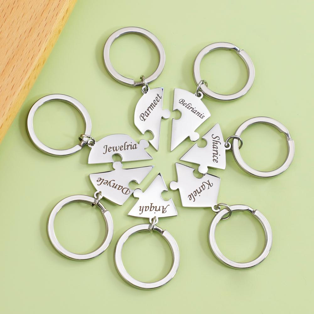 Personalized Heart Puzzle Name Necklace