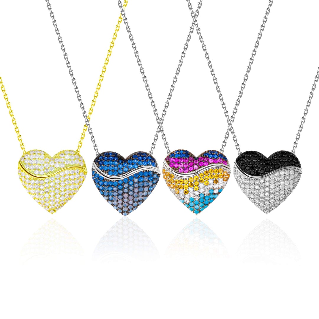 Mother's Day Gift Custom Name Heart Necklace