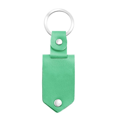 Mother's Day Gift Custom Photo cowhide Leather Keychain