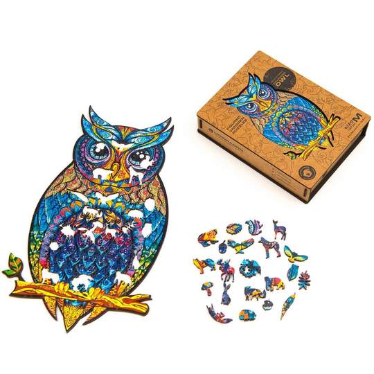 Wooden Jigsaw Puzzle Charming Owl