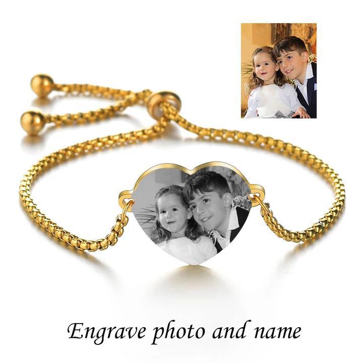 Christmas Gift-Adjustable Customized Photo Bracelet
