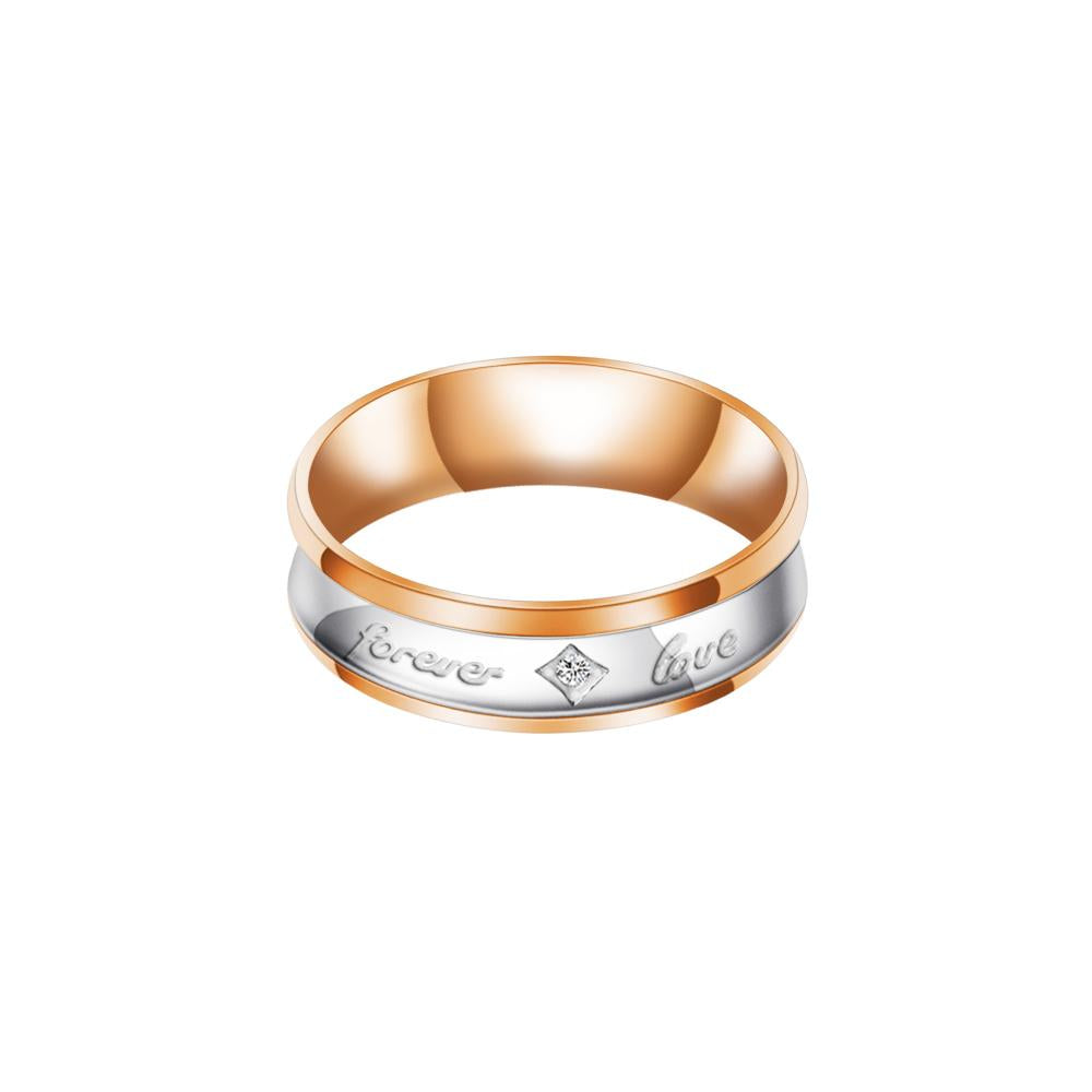 Mother's Day Gift Melody Forever Love Couple Diamond Ring