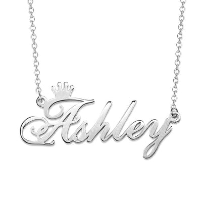 Mother's Day Gift Personalized Name Crown Necklace