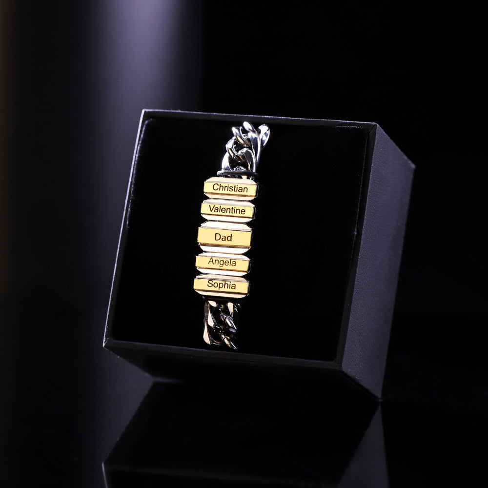 Family Men's Bracelet With Beads