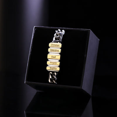 Family Men's Bracelet With Beads