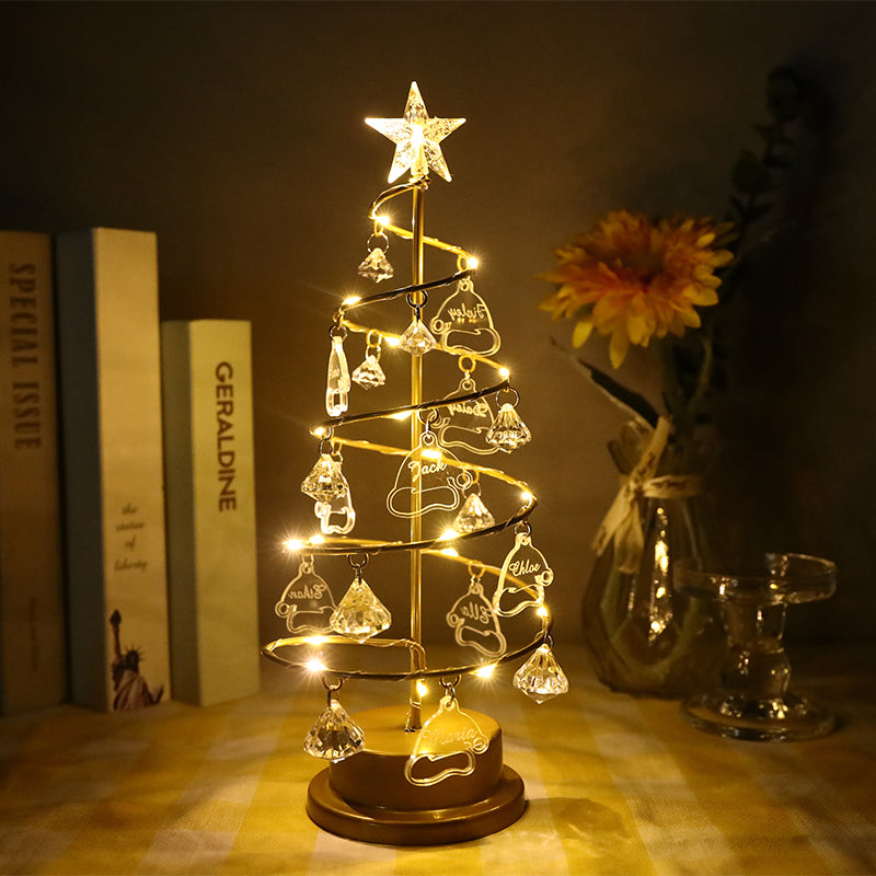 Mother's Day Gift Custom Name Crystal Tree Lights