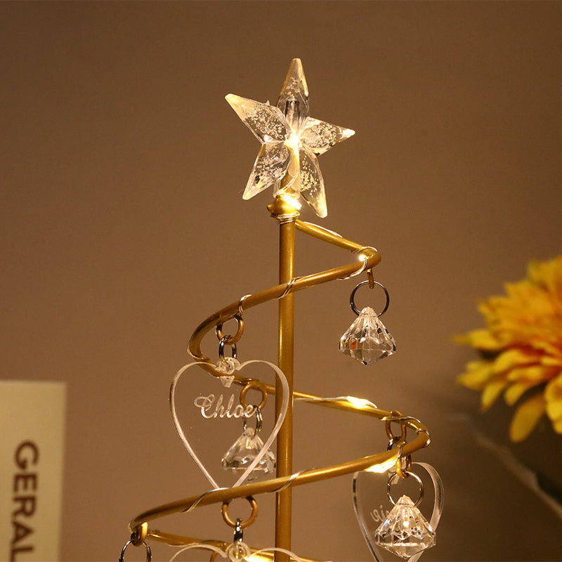 Mother's Day Gift Custom Name Crystal Tree Lights