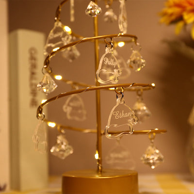 Mother's Day Gift Custom Name Crystal Tree Lights
