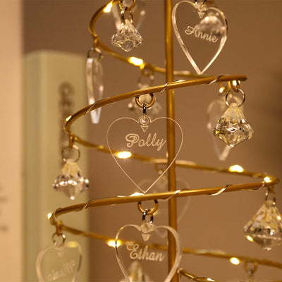 Mother's Day Gift Custom Name Crystal Tree Lights