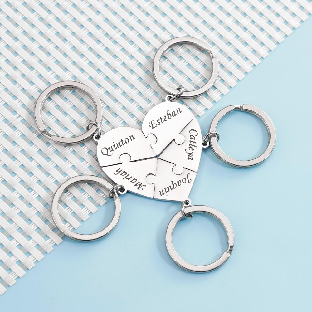 Personalized Heart Puzzle Name Necklace