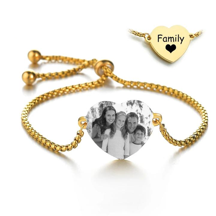 Christmas Gift-Adjustable Customized Photo Bracelet