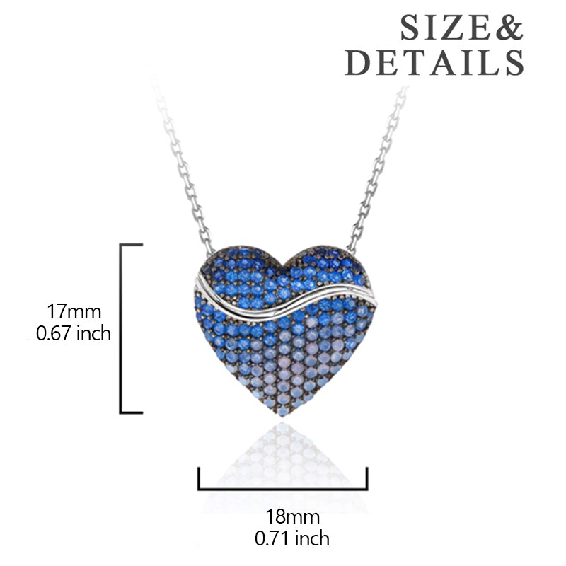 Mother's Day Gift Custom Name Heart Necklace
