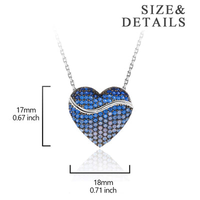 Mother's Day Gift Custom Name Heart Necklace