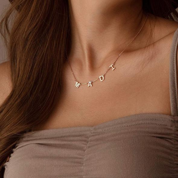 Mother's Day Gift A to Z Initial Choker Necklace Personalized Letter Name Necklace