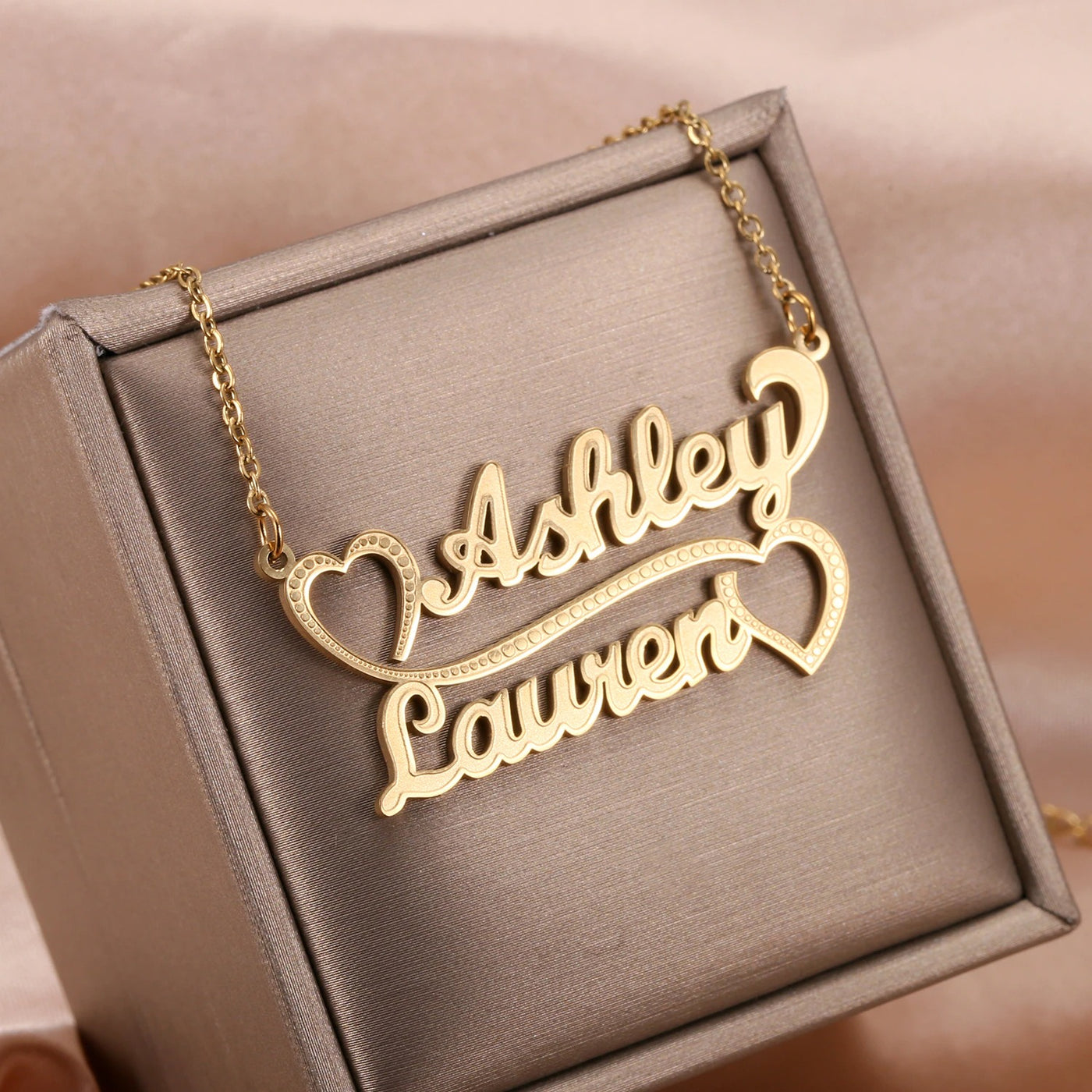 Mother's Day Gift Love Couple Name Necklace