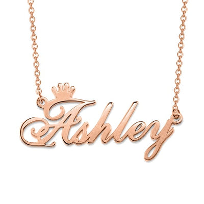 Mother's Day Gift Personalized Name Crown Necklace