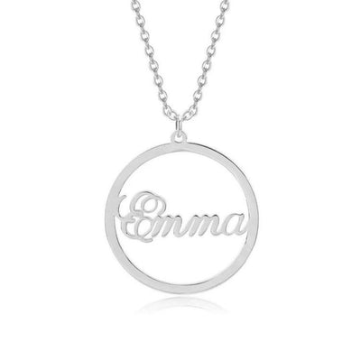 Mother's Day Gift Personalized Round Pendant Necklace