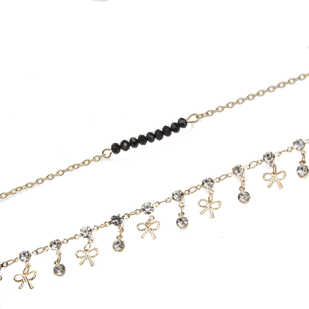 Mother's Day Gift Boho Bow Knot Charm Anklet Summer Beach Anklet Bracelet for Women Girls