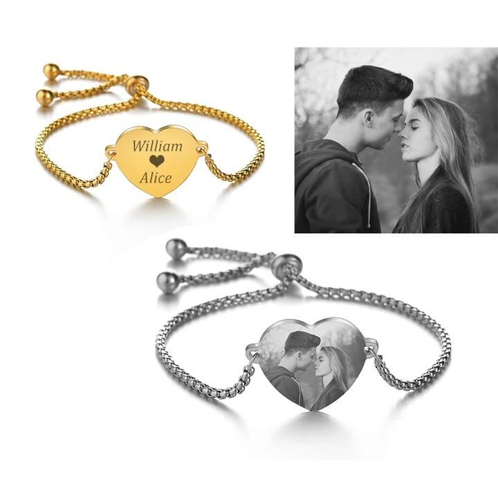 Christmas Gift-Adjustable Customized Photo Bracelet