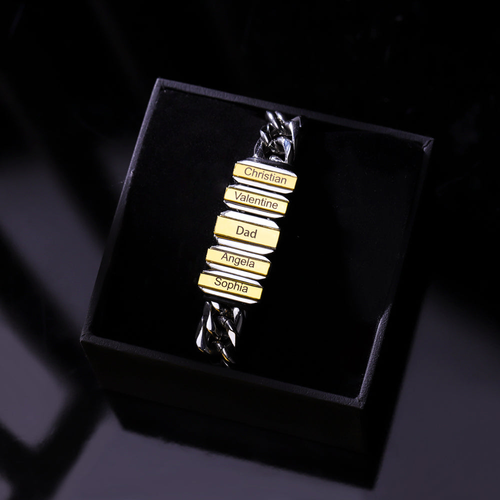 Family Men's Bracelet With Beads